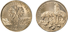 2 zlote (Wolf) from Poland