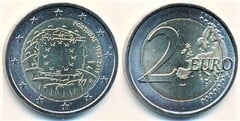 2 euro (30th Anniversary of the European Flag) from Portugal