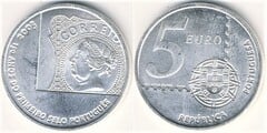 5 euro (150 Aniversario del Primer Sello Portugués) from Portugal
