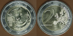 2 euro (150 Aniversario del Nacimiento de Raul Brandão) from Portugal
