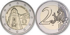 2 euro (250 Aniversario de la construcción de la Torre de los Clérigos - Oporto) from Portugal