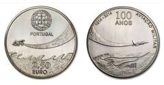 2,50 euro (100th Anniversary of Portuguese Military Aviation) from Portugal