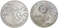 2,50 euro (70th Anniversary of the end of World War II) from Portugal