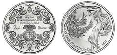 2,50 euro (200 años de la Constitución de 1822) from Portugal