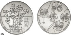 5 euro (erie de especies en peligro de extinción -El trébol de cuatro hojas) from Portugal