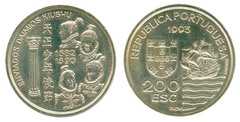 200 Escudos (Daimios Kiushu Envoys) from Portugal