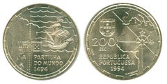200 Escudos (Partilha do Mundo) from Portugal