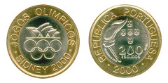 200 Escudos (Jogos Olímpicos - Sydney 2000) from Portugal