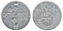 100 escudos (Revolución del 25 de Abril de 1974) from Portugal