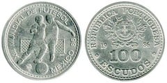 100 escudos (XIII World Cup - Mexico 86) from Portugal