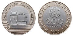200 Escudos (Lisboa Capital Europeia da Cultura) from Portugal