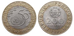 200 Escudos (50º Aniversário da ONU) from Portugal