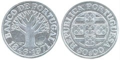 50 escudos (125th Anniversary of Banco de Portugal) from Portugal