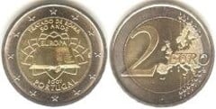 2 euro (50 Aniversario del Tratado de Roma) from Portugal