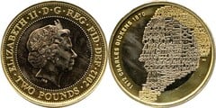2 pounds (200th anniversary of the birth of Charles Dickens) from United Kingdom