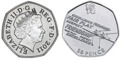 50 pence (JJ.OO. de Londres 2012-Remo) from United Kingdom