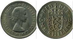 1 shilling (Elizabeth II) (Escudo Inglés - 3 Leones) from United Kingdom