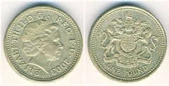 1 pound (Royal Coat of Arms) from United Kingdom