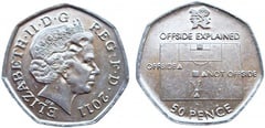 50 pence (London 2012 Olympic Games-Soccer) from United Kingdom