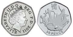 50 pence (JJ.OO. de Londres 2012-Pentatlón) from United Kingdom
