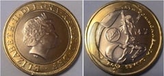 2 pounds (XVII Manchester Commonwealth Games - Wales) from United Kingdom