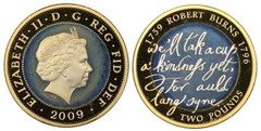 2 pounds (250 Aniversario del Nacimiento de Robert Burns) from United Kingdom