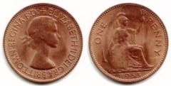 1 penny (Elizabeth II) from United Kingdom