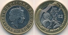 2 pounds (XVII Manchester Commonwealth Games - England) from United Kingdom