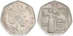 50 pence (100th Anniversary Women's Vote) from United Kingdom