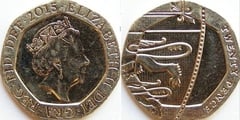 20 pence (Coat of arms section 5/6) from United Kingdom