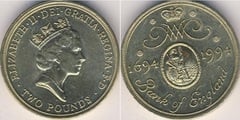 2 pounds (300 Aniversario Banco de Inglaterra) from United Kingdom