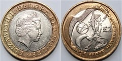 2 pounds (XVII Juegos de la Commonwealth de Manchester - Escocia) from United Kingdom