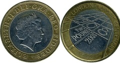 2 pounds (100th Anniversary London 1908 Olympic Games) from United Kingdom