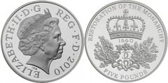 5 pounds (350th Anniversary of the Restoration of the Monarchy) from United Kingdom