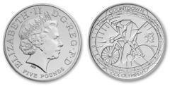 5 pounds (XXX JJOO de Londres 2012 - Ciclismo) from United Kingdom