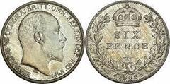 6 pence (Six pence) (Edwardvs VII) from United Kingdom
