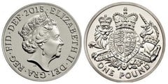 1 pound (Royal Arms) from United Kingdom