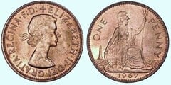 1 penny (Elizabeth II - Young) from United Kingdom