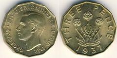 3 pence (George VI) from United Kingdom