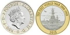 2 pounds (World War I 1914-1918) from United Kingdom