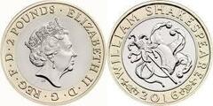 2 pounds (400th Anniversary of Shakespeare - Comedies) from United Kingdom