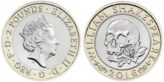 2 pounds (400th Anniversary of Shakespeare - Tragedies) from United Kingdom
