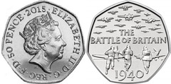 50 pence (75 Aniversario de la Batalla de Inglaterra) from United Kingdom