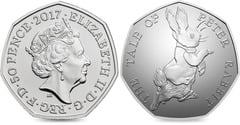 50 pence (Beatrix Potter - Cuento de Peter Rabit) from United Kingdom