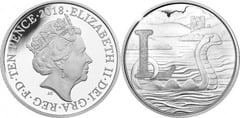 10 pence (Alphabet L - Loch Ness Monster) from United Kingdom