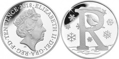 10 pence (Alphabet R - Robin) from United Kingdom