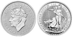 2 pounds (Britannia - Coronación de Carlos III) from United Kingdom