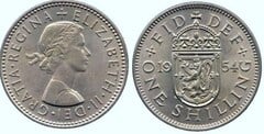 1 shilling (Elizabeth II) (Escudo Inglés - 1 León) from United Kingdom