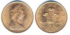 2 new pence from United Kingdom