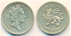 1 pound (Dragón de Gales) from United Kingdom
